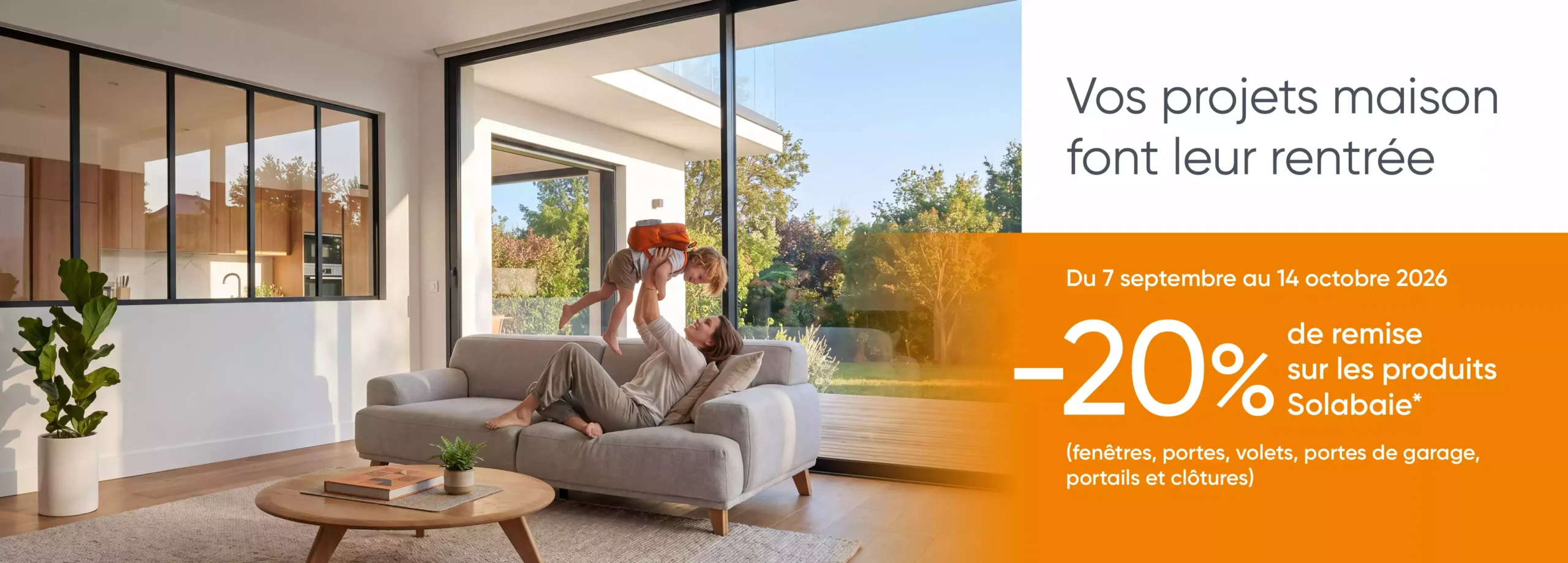 offre -20% Solabaie applicable dans les agences de Belles Baies à Rennes, Redon et Vitré